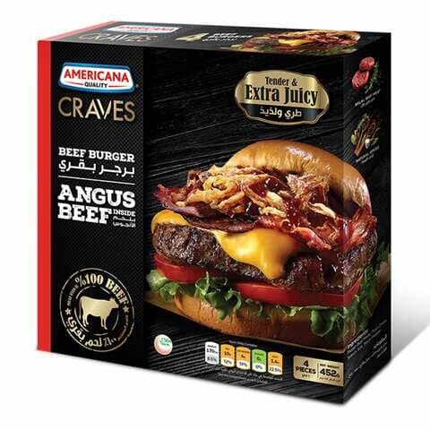 Americana Craves Angus Beef Burger 452 G
