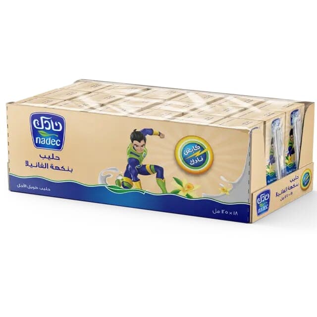 Nadec Vanilla Flavored Milk 125 Ml X18