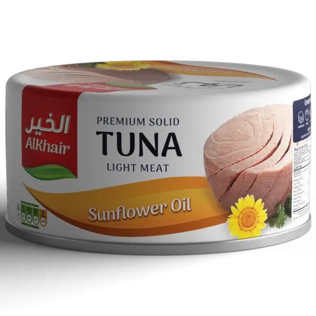 Al Khair Light Meat Tuna Solid in Sunflower Oil 95g
