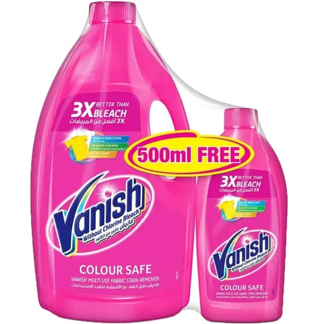 Vanish Fabric Stain Remover Multi Use 3L +500ml FREE