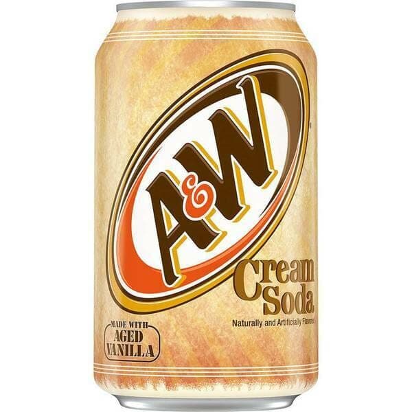A&W Cream Soda Soft Drink 12 oz