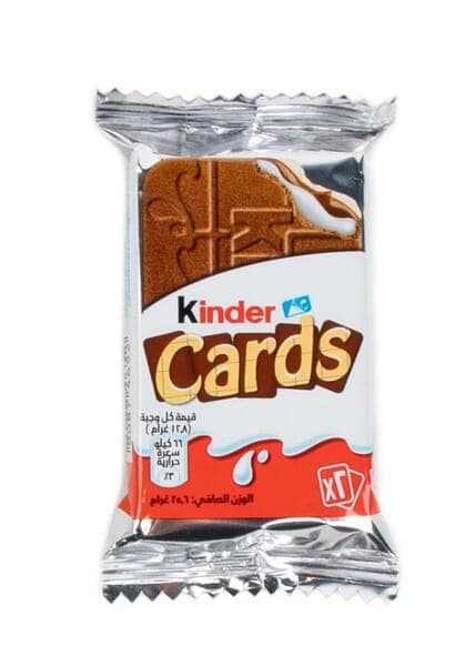 Kinder Cards Wafer Biscuits with Creamy Milk & Cocoa Filling 25.6 g