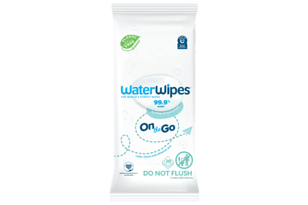 WaterWipes On-The-Go Plastic Free Wipes 28 wipes