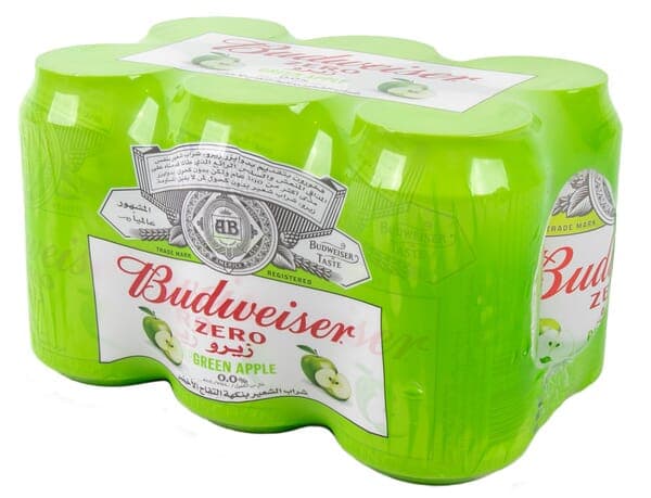 Budweiser Zero Green Apple Malt Beverage 6 x 330 ML