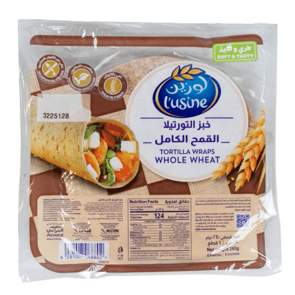 L'usine Tortilla Wraps Whole Wheat 240 GM