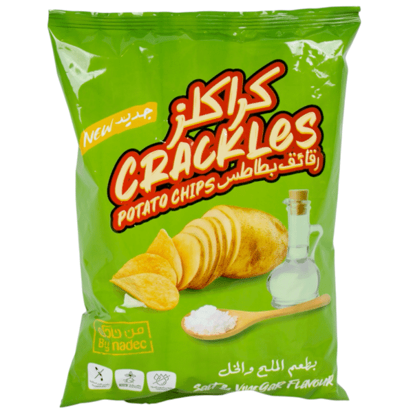 Nadec Crackles Salt & Vinegar Chips 40 GM