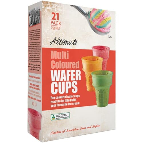 Altimate Wafer Cups Multi Colored 21 pcs 75 GM