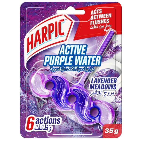 Harpic Harpic Active Purple Water Toilet Cleaner Lavender Meadows 35 GM