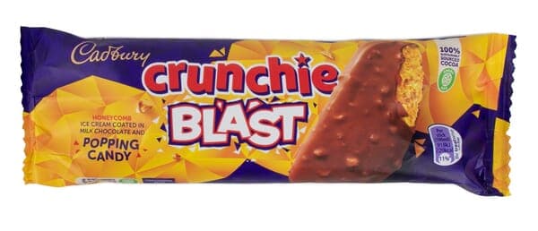 Cadbury Crunchy Blast Honey Flavored Ice Cream Covered With Chocolate 100 Ml