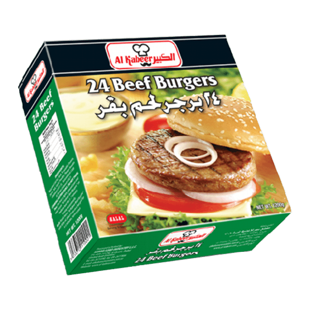 Al Kabeer Beef Burgers 24 pcs 1.2 kg