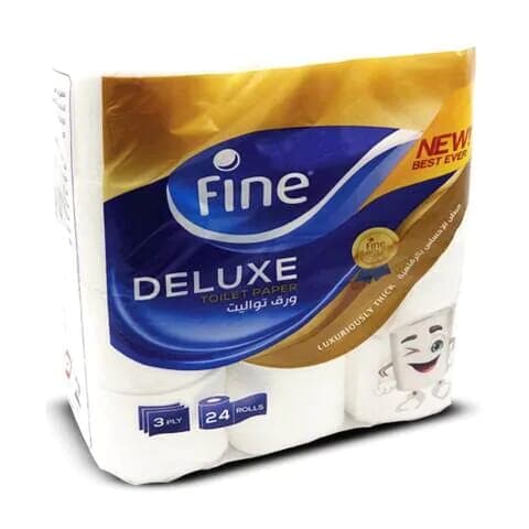 Fine Deluxe Toilet Towel 24 Rolls