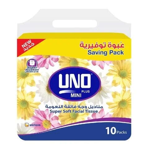 Uno Super Soft Facial Tissues 10*180pc