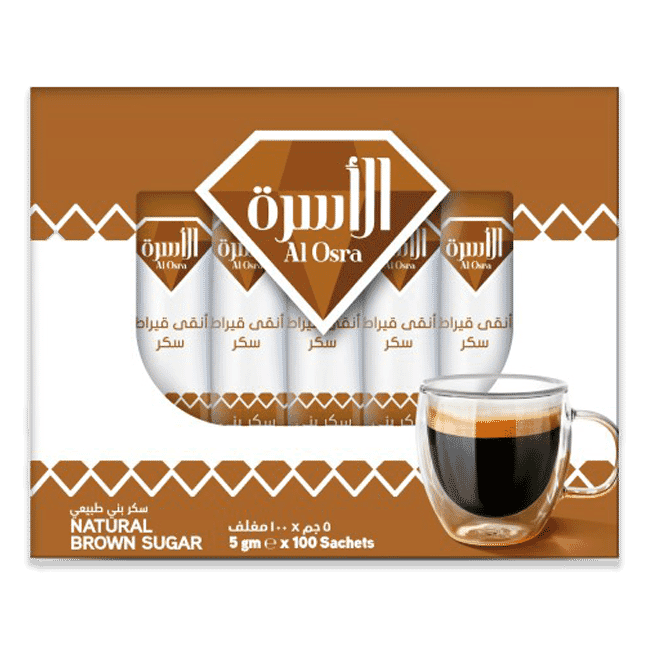 Al Osra Natural Brown Sugar 100*5g