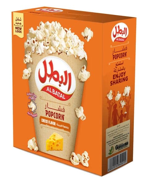 Al Batal Cheese Popcorn 23g × 10 Bags