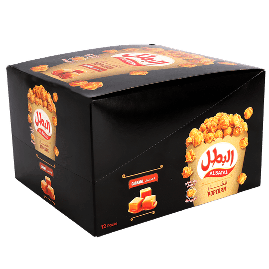 Al Batal Caramel Popcorn 23 g ×12 Bags