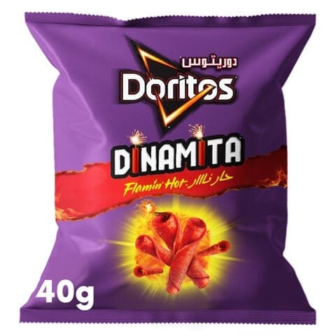 Doritos Dinamita Flamin�۪ Hot Flavored Tortilla Chips 40g