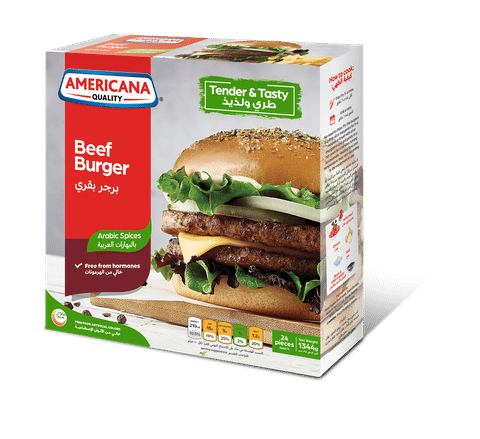 Americana Beef Burger With Arabic Spices 1344 G